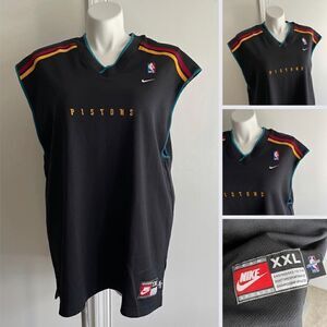 Vintage 1990s Nike PISTONS Jersey, Size XXL